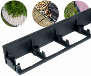 Obrzeże Plastikowe SB60 Stella Bord 6cm  1m czarne BORDER 60mm Trawnikowe Ogrodowe