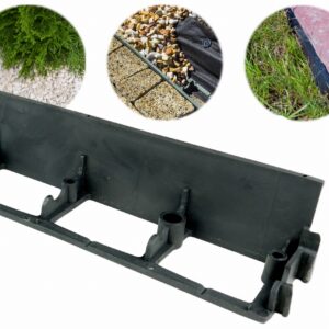 Obrzeże Plastikowe SB80 Stella Bord 8cm 1m czarne BORDER 80mm Trawnikowe Ogrodowe