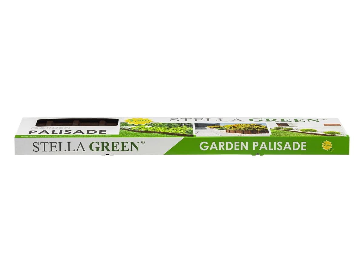 Palisada Ogrodowa PA80 BOX BR Stella Green brązowa 5 szt - 3,9m - obrazek 7
