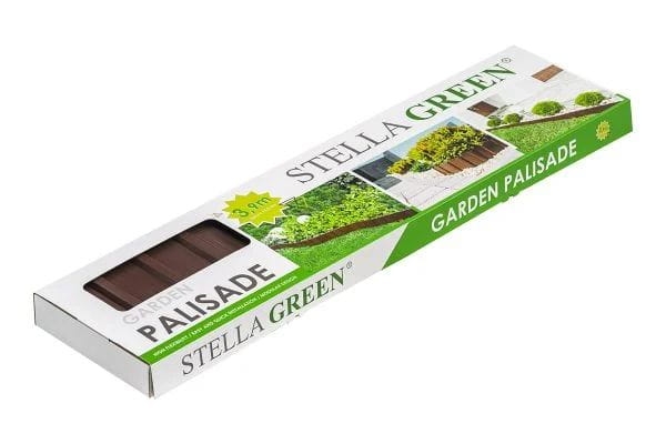 Palisada Ogrodowa PA80 BOX BR Stella Green brązowa 5 szt - 3,9m - obrazek 6