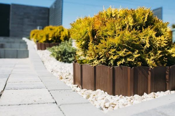 Palisada Ogrodowa PA80 BOX BR Stella Green brązowa 5 szt - 3,9m - obrazek 4