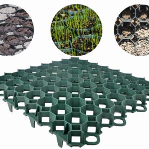 Kratka Parkingowa Trawnikowa 50x50cm 40mm Zielona Krata Drogowa płyta ażurowa Stella Green SG1 G Geokrata